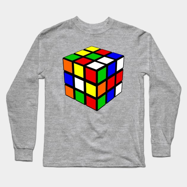 Magic Cube Long Sleeve T-Shirt by tuditees